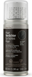 Hairfor2 ספריי למילוי שיער דליל גוון שחור 100מ״ל