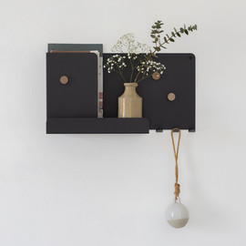 COLLECTIE All-set compact מדף ברזל בצבע פחם