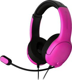 TurtleBeach אוזניות חוטיות דגם PDP Airlite ל-PS5 בצבע ורוד מבית Turtle Beach