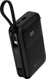 Miracase סוללת טעינה 2 כבלים מובנים גב+צג 20000mAh שחור Miracase