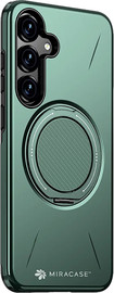 Miracase כיסוי לטלפון סלולרי Samsung Galaxy S25 MIRAMAG ירוק