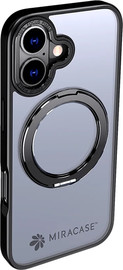 Miracase כיסוי לטלפון סלולרי iPhone 17 MIRARING שחור