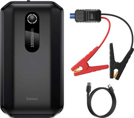 BASEUS בוסטר טעינה Baseus Air Car JumpStarter 10000mAh Peakcurrent 1000A
