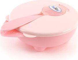 Twigy קערה עם כפית - צבע ורוד Flawless™ Feeding Bowl with Spoon