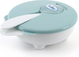 Twigy קערה עם כפית - צבע תכלת Flawless™ Feeding Bowl with Spoon