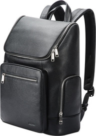Camel Mountain תיק גב Boulder Pro 20L למחשב 16 אינץ' מעור אמיתי מבית כאמל מאונטיין - שחור