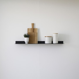 COLLECTIE VAV מדף צף מתכת בעיצוב מודולרי בצבע פחם ברוחב של 120 ס"מ