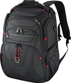 Camel Mountain תיק גב TrailEase Elite למחשב עד 17 אינץ' עם יציאת USB מבית כאמל מאונטין - אפור (15 15.6 16) אינץ