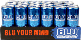 BLUE מגש משקה אנרגיה בלו 24 פחיות