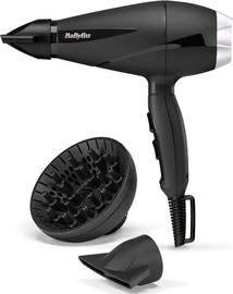 Babyliss מייבש שיער מקצועי 2100W כולל דיפיוזר ו-2 פיות מרוכזות דקות במיוחד Babyliss בייביליס Turbo Pro 2100 BA-6710DE/ILE