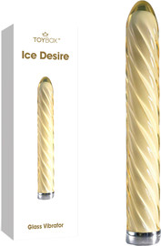 TOYBOX ויברטור מזכוכית יוקרתית Ice Desire