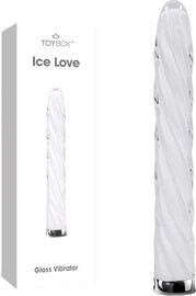 TOYBOX ויברטור זכוכית בעיצוב אלגנטי Ice Love
