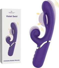 TOYBOX ארנבון עם פונקציית ניפוח יחודית Violet Swirl