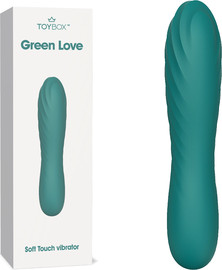 TOYBOX ויברטור במגע קטיפתי Green Love