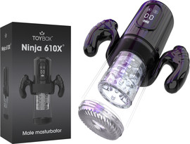 TOYBOX מאונן לגבר עם אפקט שאיבה,טלסקופי,מסתובב X610 Ninja