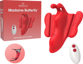 TOYBOX ויברטור מתלבש עם שליטה מרחוק Madame Butterfly