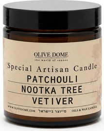 TOYBOX נר עיסוי בניחוח | Patchouli, Nootka Tree & Vetiver