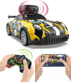 Machina Speedcam PRO מכונית מרוץ על שלט עם מצלמה ושידור לסמרטפון (מגוון עיצובים)