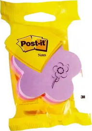 3M פתקיות צבעוניות דבקיות Post-it פרח