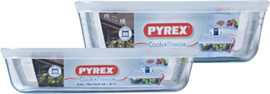 PYREX מארז 2 כלי אחסון PYREX – סדרת Cook & Freez