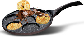Food Appeal מחבת פנקייק 26 ס”מ 7 שקעים BLACK MARBLE חום