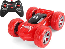 Machina מכונית פעלולים PULLY STUT CAR עם גלגלים מוארים וסוללה נטענת (מגוון צבעים)