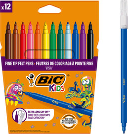 BIC סט טושים 12 יחידות  Kids VisaColor – חברת BIC