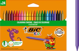 BIC ביק קריון פלסטיק – סט 24 יחידות – BIC Kids Plastidecor