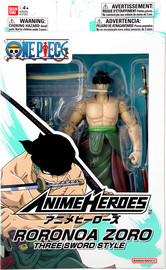 Anime Heroes אנימה הירו - אופ זורו 3 חרבות 17 ס"מ