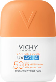 VICHY קפיטל סוליי אקווה פלויד תחליב הגנה לפנים SPF50
