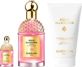 GUERLAIN AQUA ALLEGORIA FLORA  BLOOM סט א.ד.פ + א.ד.פ + קרם גוף לאשה