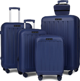 Camel Mountain סט חמישה פריטים Camel Mountain® Infinity – מזוודות בגדלים 14", 20", 24", 28" ו־32" - כחול כהה