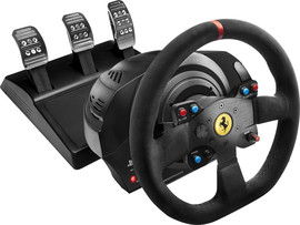 Thrustmaster הגה מרוצים Thrustmaster T300 Ferrari עבור PlayStation4 ול-PlayStation3 (תואם גם ל-PC)