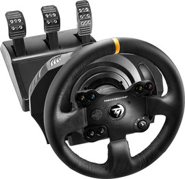 Thrustmaster הגה מירוצים כולל דוושות Thrustmaster TX-RW Leather Edition Feedback לאקסבוקס ONE ולמחשב PC