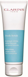 CLARINS FRESH SCRUB RETAIL פילינג מרענן במרקם קרם עם גרגירים