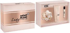 MONT BLANC Lady EMBLEM סט א.ד.פ + א.ד.פ + קרם גוף לאשה