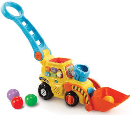 Vtech דחפור כדורים מנגן ומאיר - דובר עברית