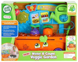 LeapFrog עגלת גינת ירק קסומה עם 100 צלילים ואורות כולל ירקות, משפך וספר לגילאי שנה וחצי ומעלה