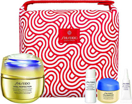 SHISEIDO VITAL PERFECTION סט קרם לחות + קרם עיניים + קרם לילה + סרום