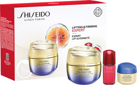 SHISEIDO VITAL PERFECTION סט קרם לחות + סרום + קרם לילה