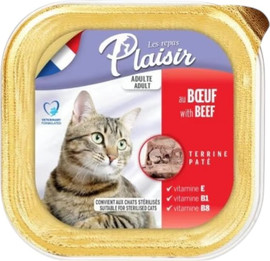 PLAISIR פלזיר | מעדן לחתולים | בקר | 100 גר'