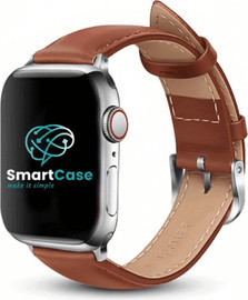 SmartCase רצועה לאפל ווטש 40/41/42mm עור קלאסי חום בהיר