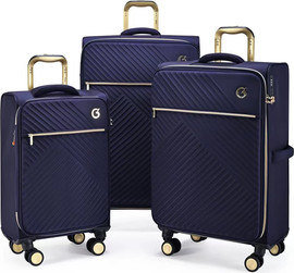 Goby London סט 3 מזוודות בד מתרחבות 29" 25" 20" ROYAL VOGUE מבית Goby London