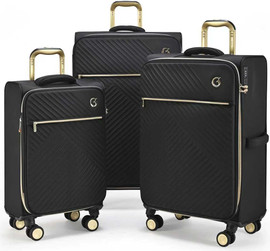 Goby London סט 3 מזוודות בד מתרחבות 29" 25" 20" ROYAL VOGUE מבית Goby London