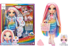 Rainbow High בובת אופנה ריינבו היי עם סליים וחיה - אמאיה (צבעונית)