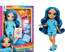 Rainbow High בובת אופנה ריינבו היי ג'וניור - מסיבת פיג'מות - סקיילר (כחולה)