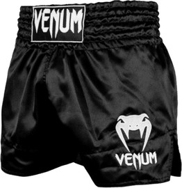 VENUM מכנסי איגרוף תאילנדי Venum Classic Muay Thai Black White M