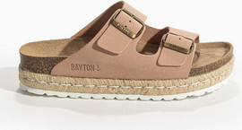 BAYTON כפכפי פלטפורמה נשים מעור זמש  BAYTON OLYMPE