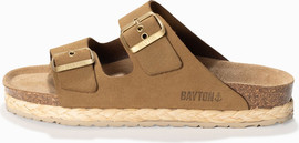 BAYTON כפכפי נשים עם 2 רצועות מעור זמש BAYTON ATLAS