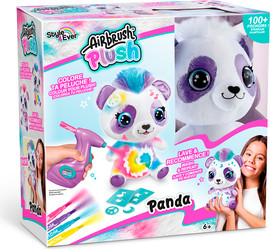 Canal Toys בובת פרווה עם צביעת אירבראש DIY פנדה Canal Toys Style 4 Ever